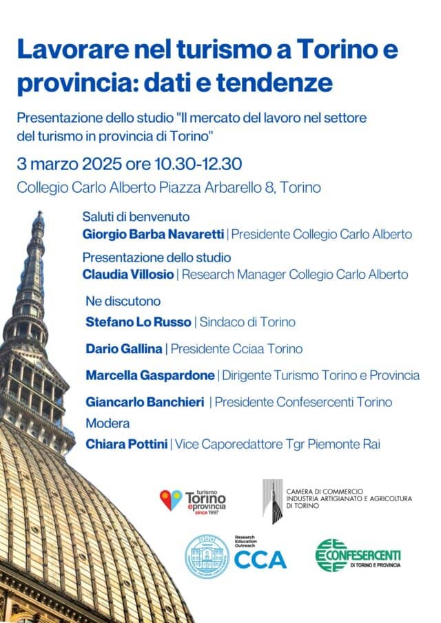 Locandina 3 marzo 2025 Turismo Torino